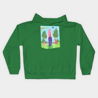 Nature Girl Kids Hoodie